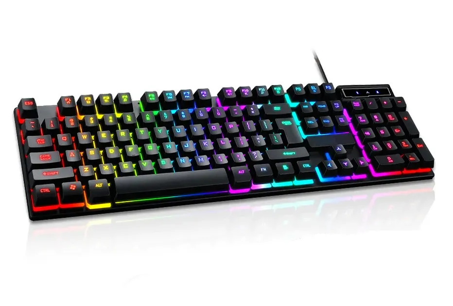 Teclado Mecânico Rgb Evus Tc-07b Earthquake Red Switch